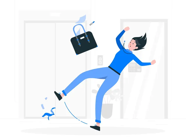 وکیل لیز خوردن و زمین خوردن